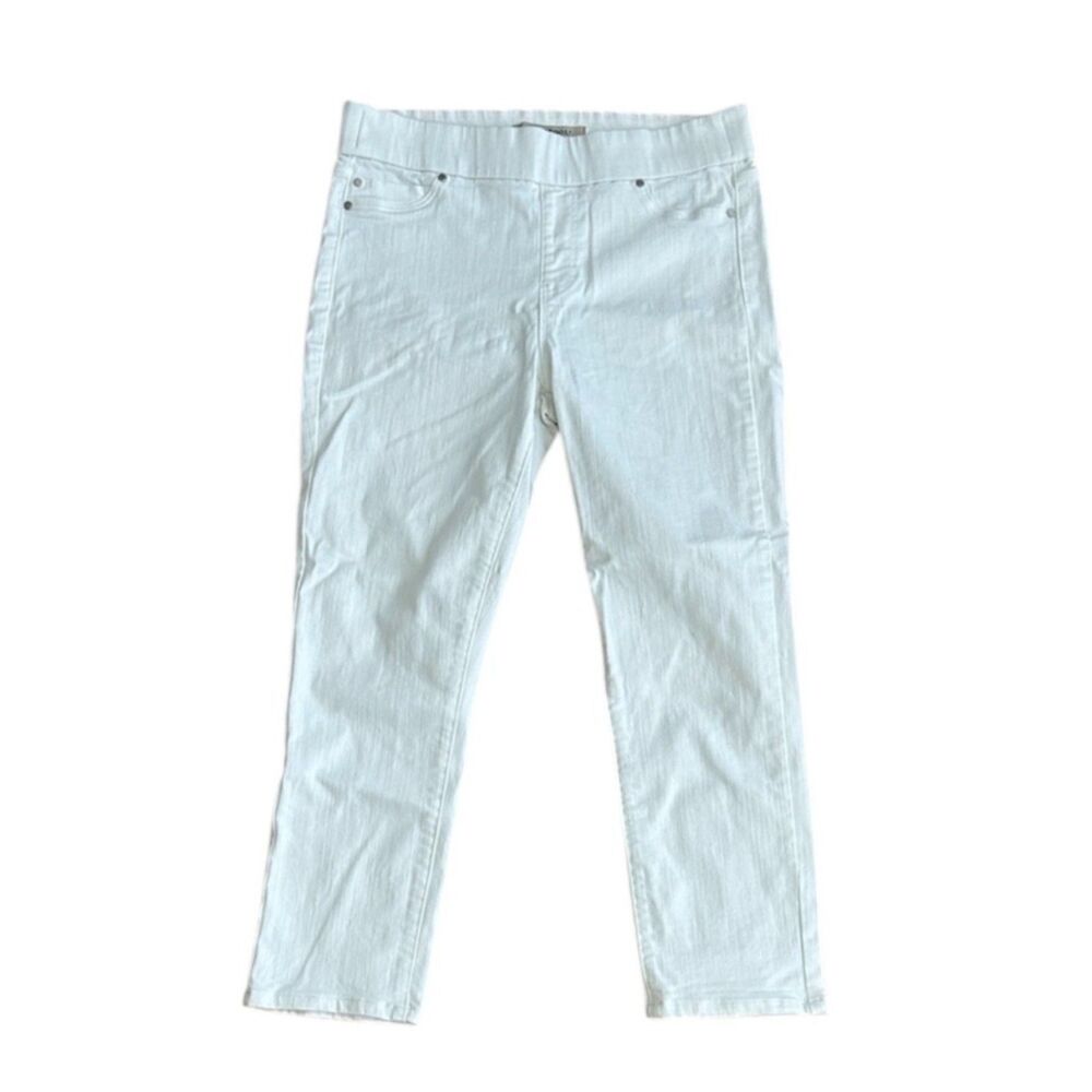 Liverpool The Crop White Jeans Women's Cropped Ankle High Rise Pull-on